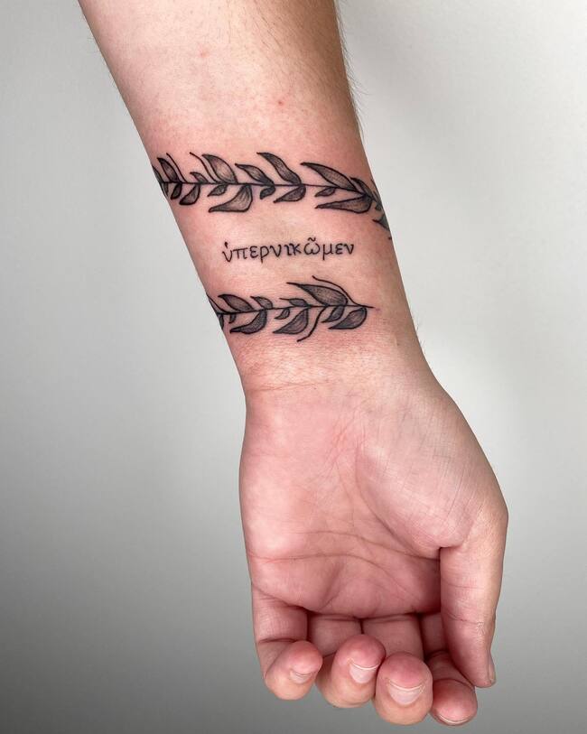 Quote Tattoo on Wrist