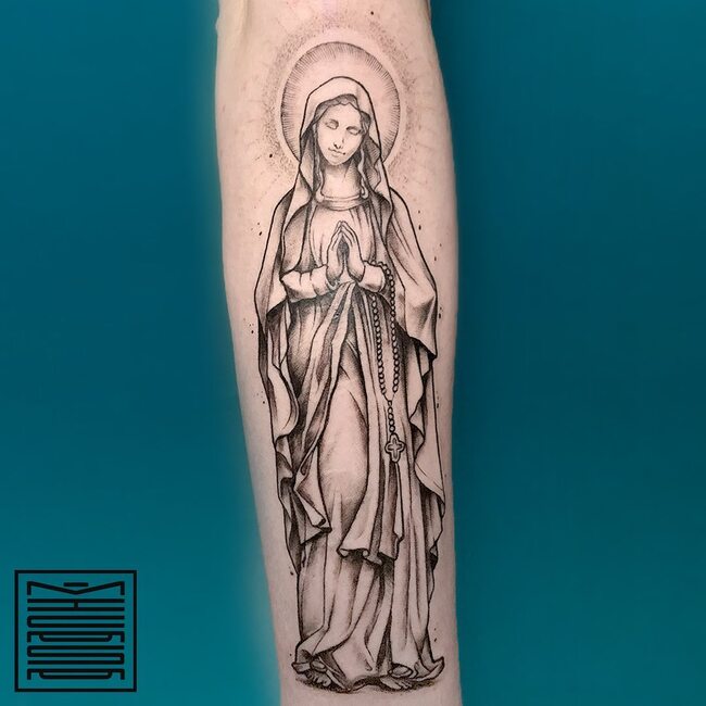 Virgin Mary Tattoo 