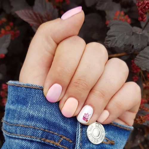 Very Short Ombre Nails