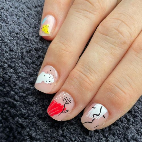 Short Nails with Paintings