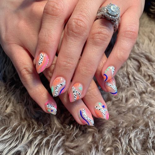 Short Nails with Prints