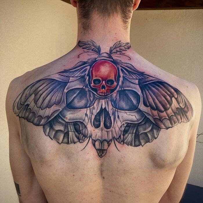 Skull and Butterfly Tattoo