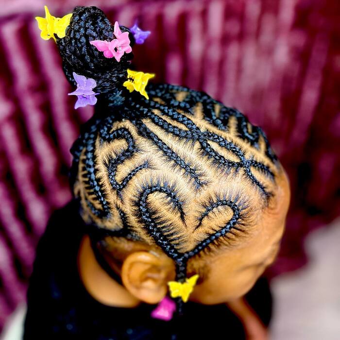 Tribal Braids With Heart