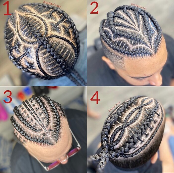 Tribal Braids with Designs