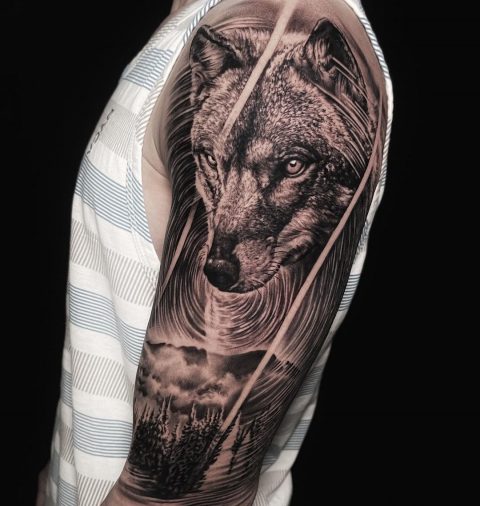 Alpha-Wolf-Tattoo