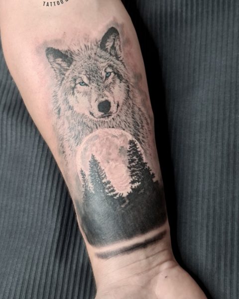 Tatuaż Szarego Wilka