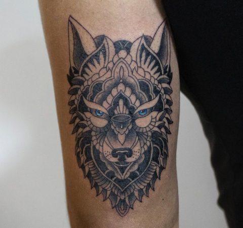 Tatuaż Wilka Wikinga