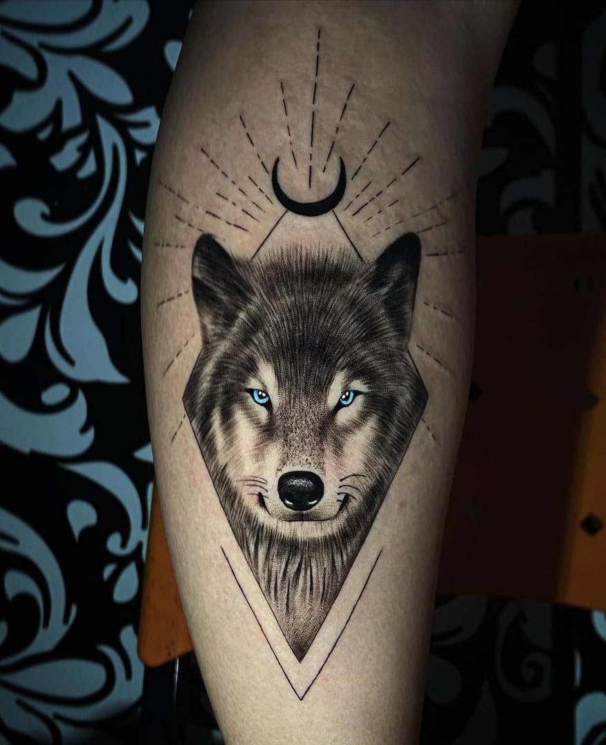 Wolf-Schutz-Tattoo